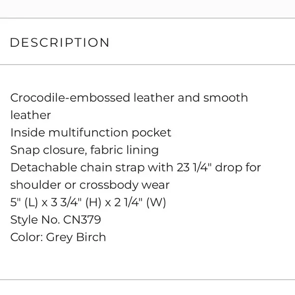 ❣️SOLD - Coach Morgan Card Case On A Chain - Picture 15 of 15